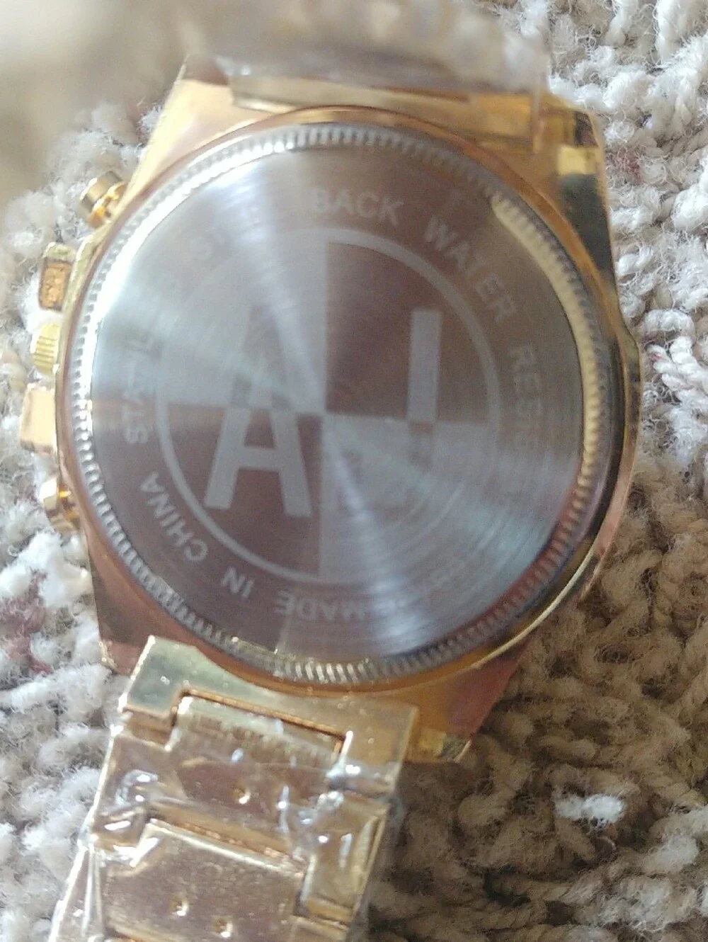 Gold-Tone Men's Chronograph Watch - USA Branding